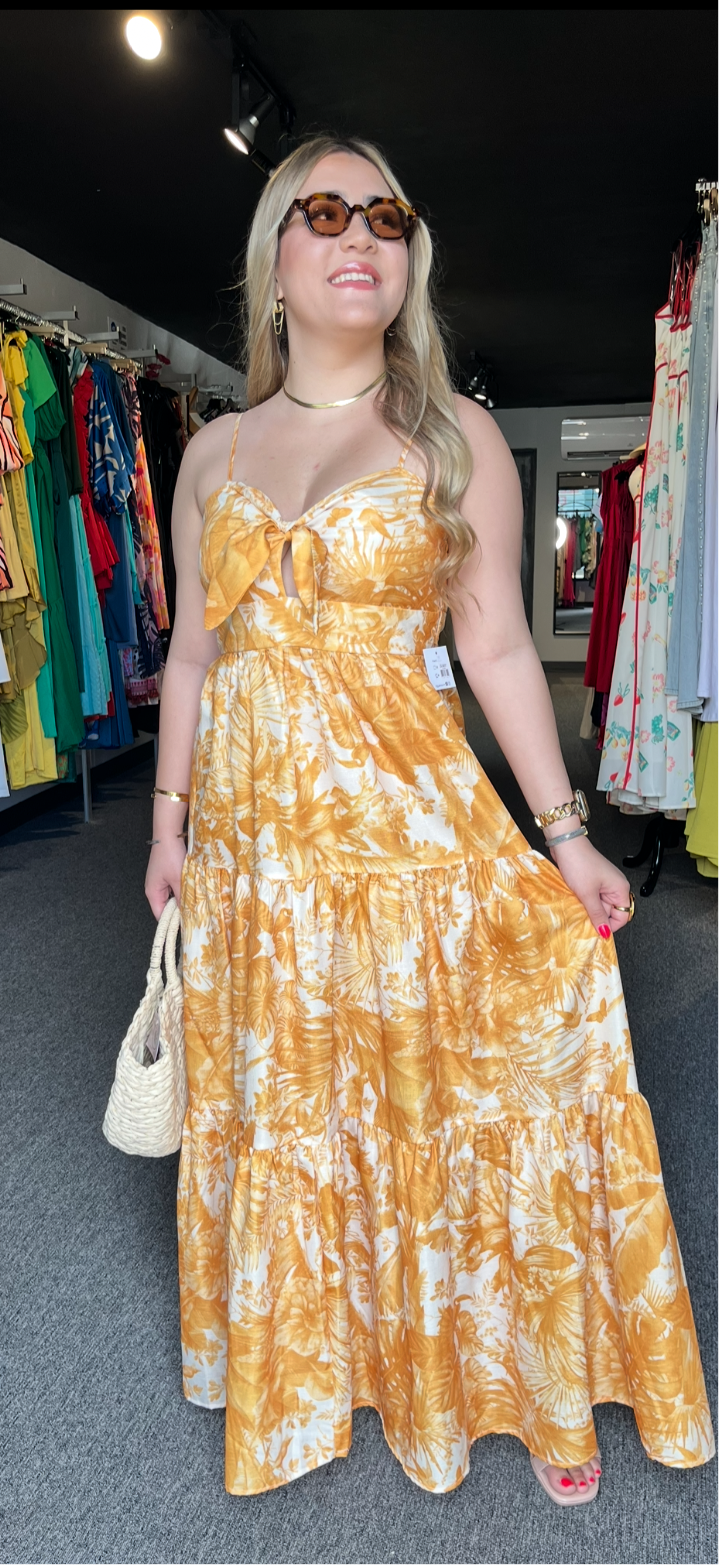 Tangerine Maxi Dress