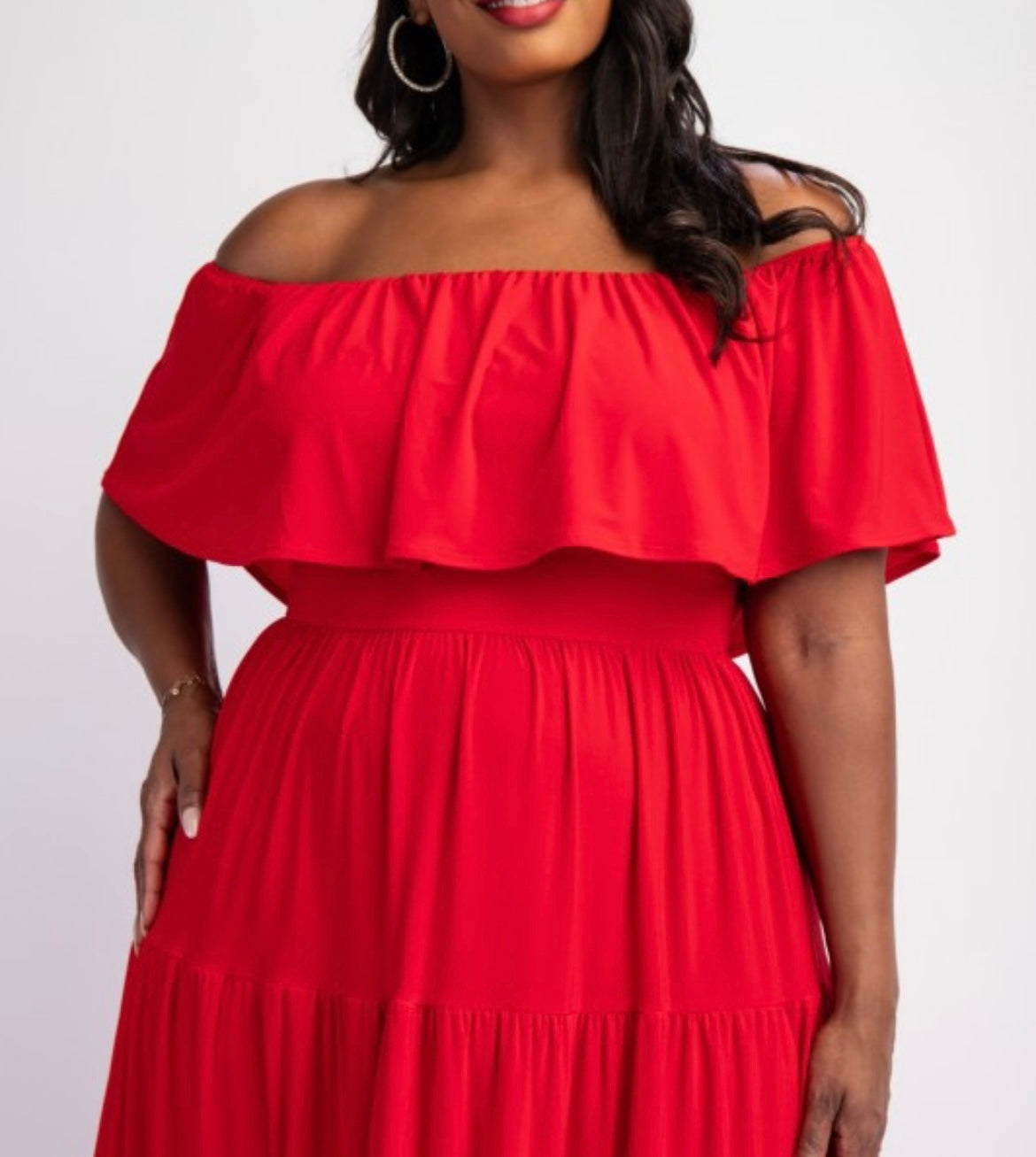 Lady in Red Maxi Dress