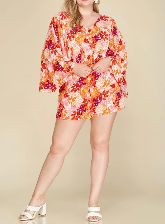 Floral Kimono Romper