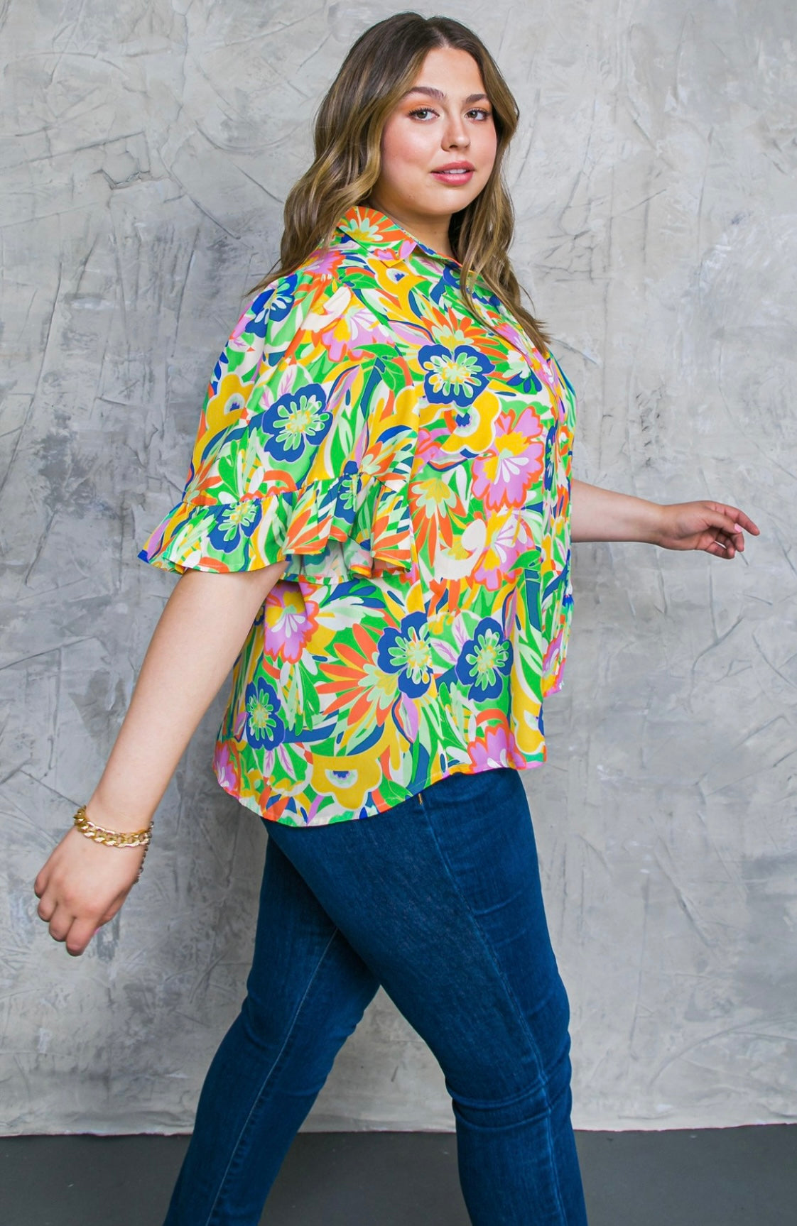 Printed Woven Top