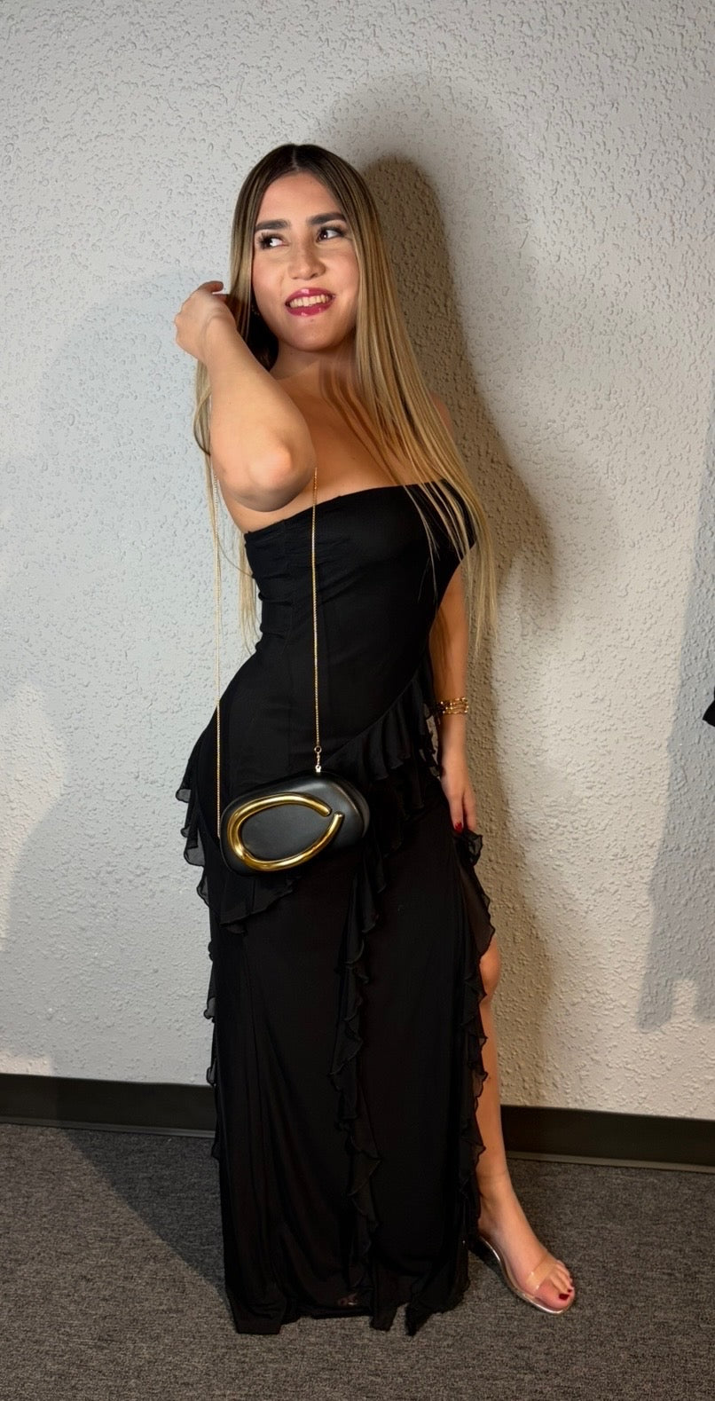 Ariana Ruffle Maxi Dress