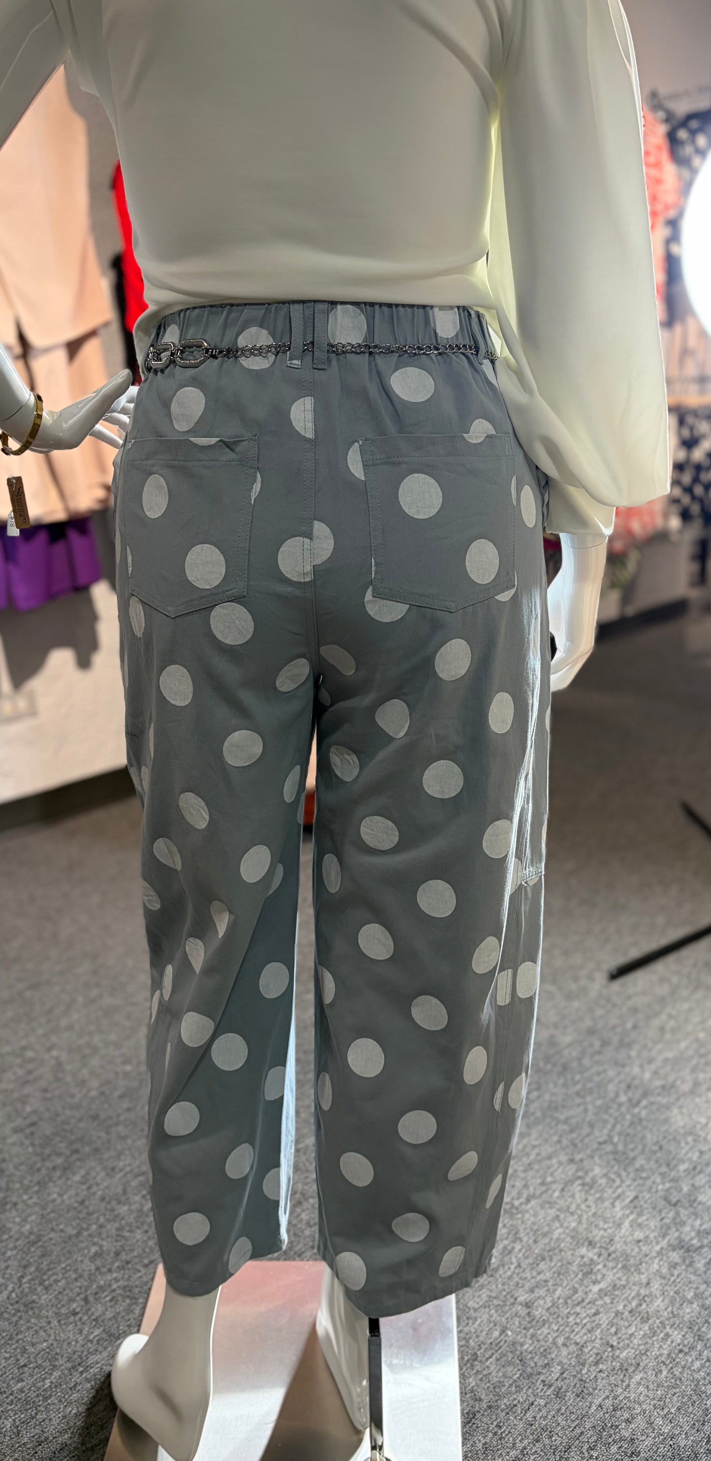 Blue Polka Dots Pants