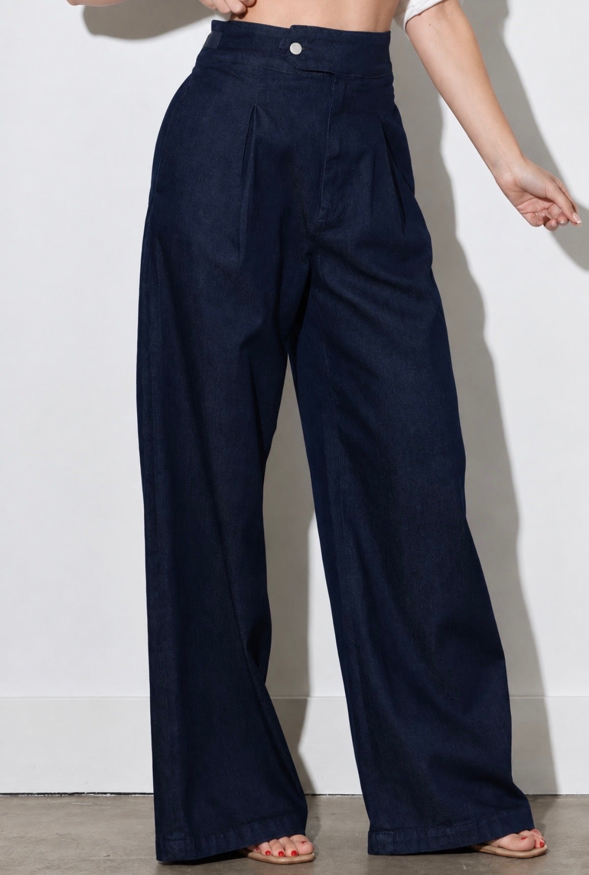 Dark Denim Palazzo Jeans
