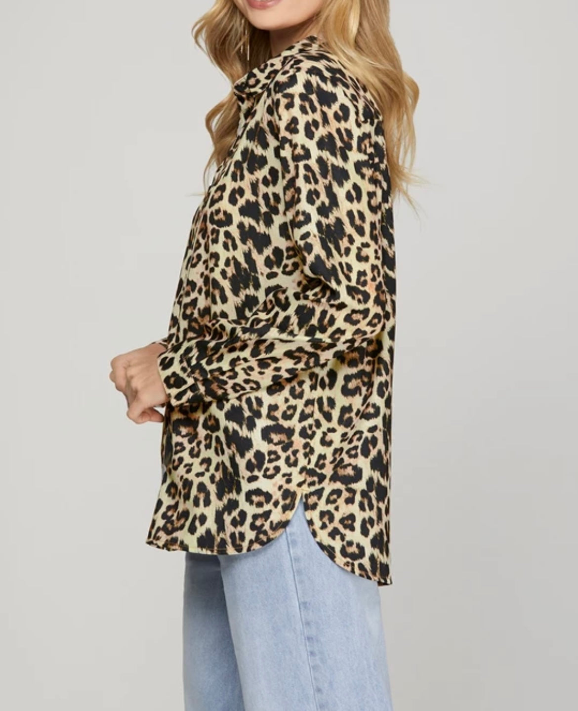 Long Sleeve Leopard Top