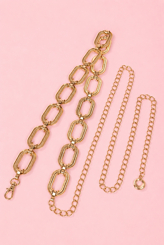 Oval Chain Belt
