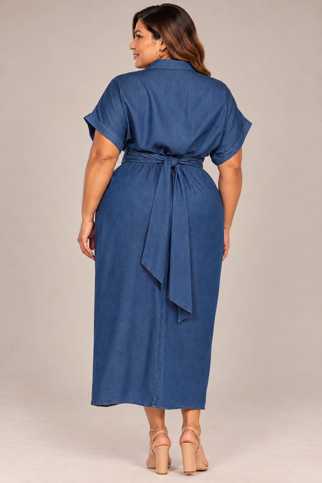 Dark Denim Midi Dress