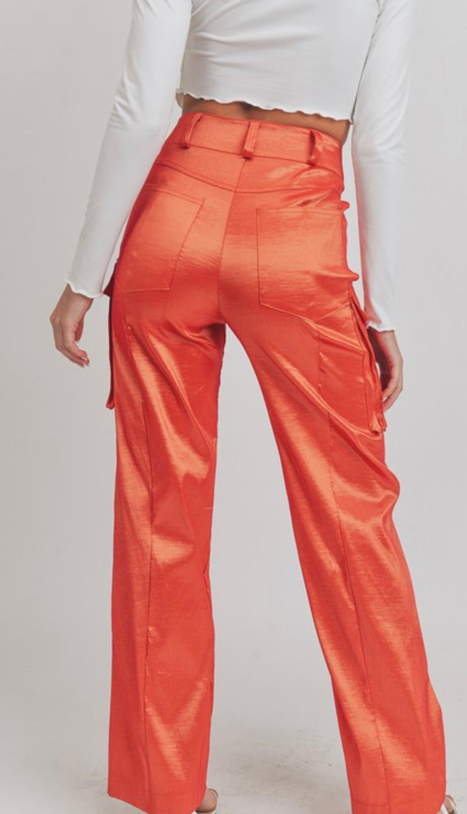 Orange Cargo Pants