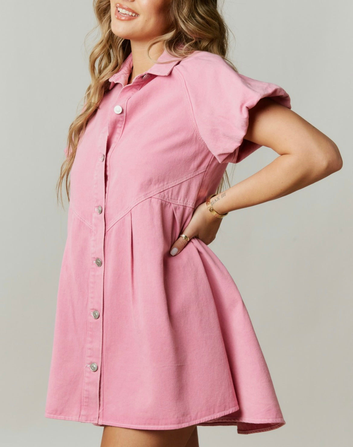 Denim Pink Dress