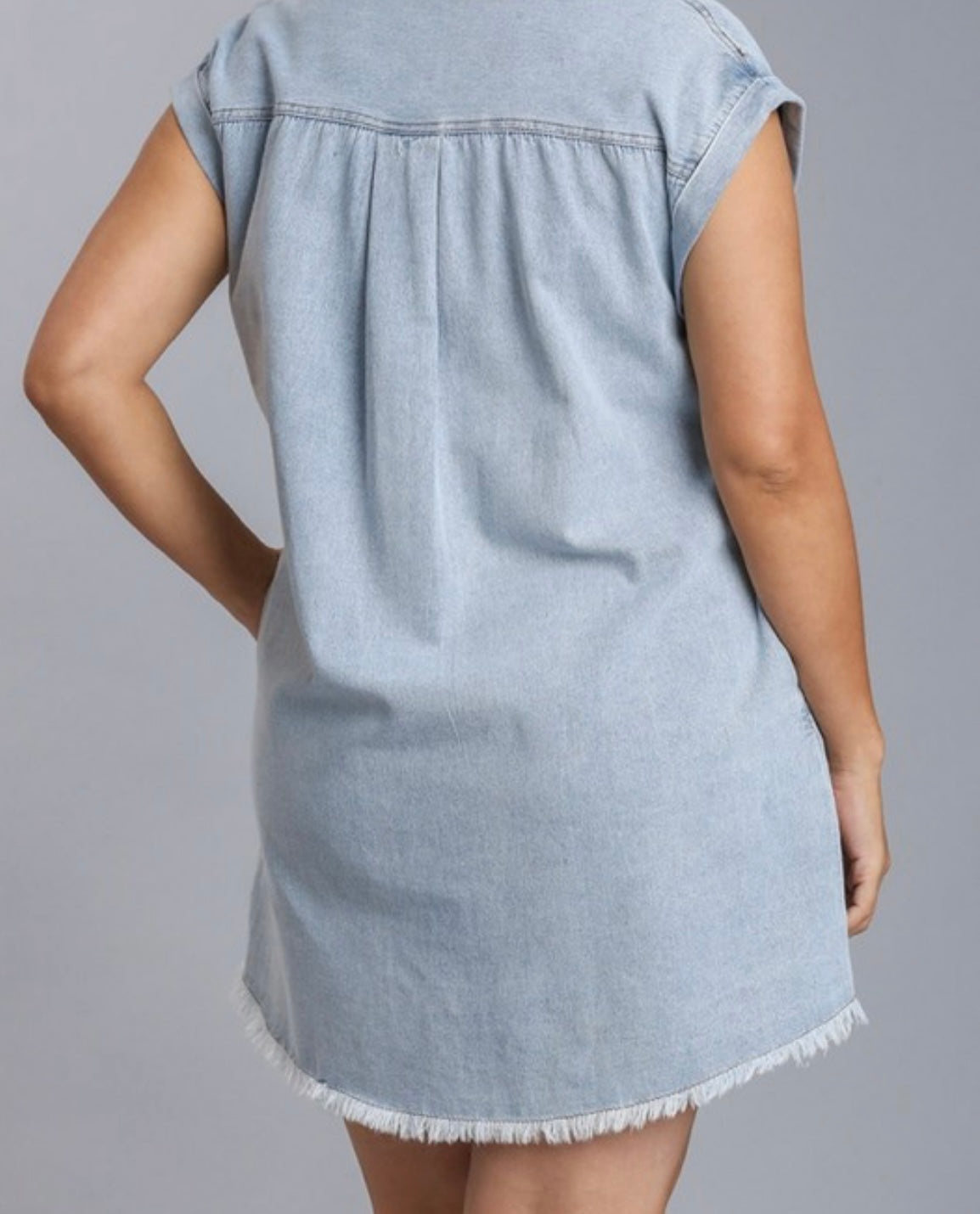 Button Down Denim Dress