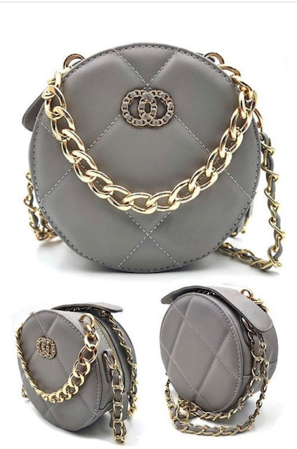 Silver and Gold Crossbody Bag