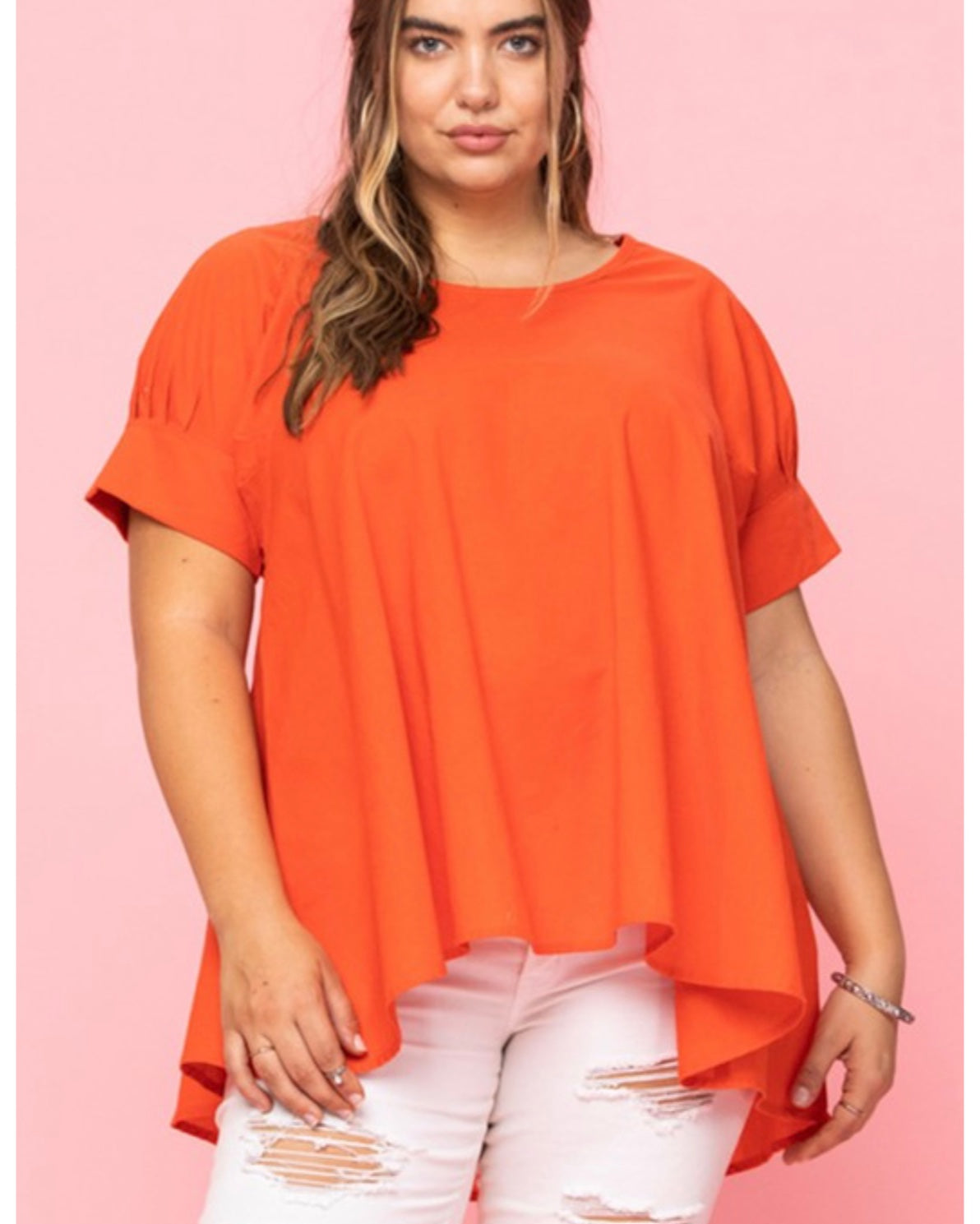 Red Orange Blouse