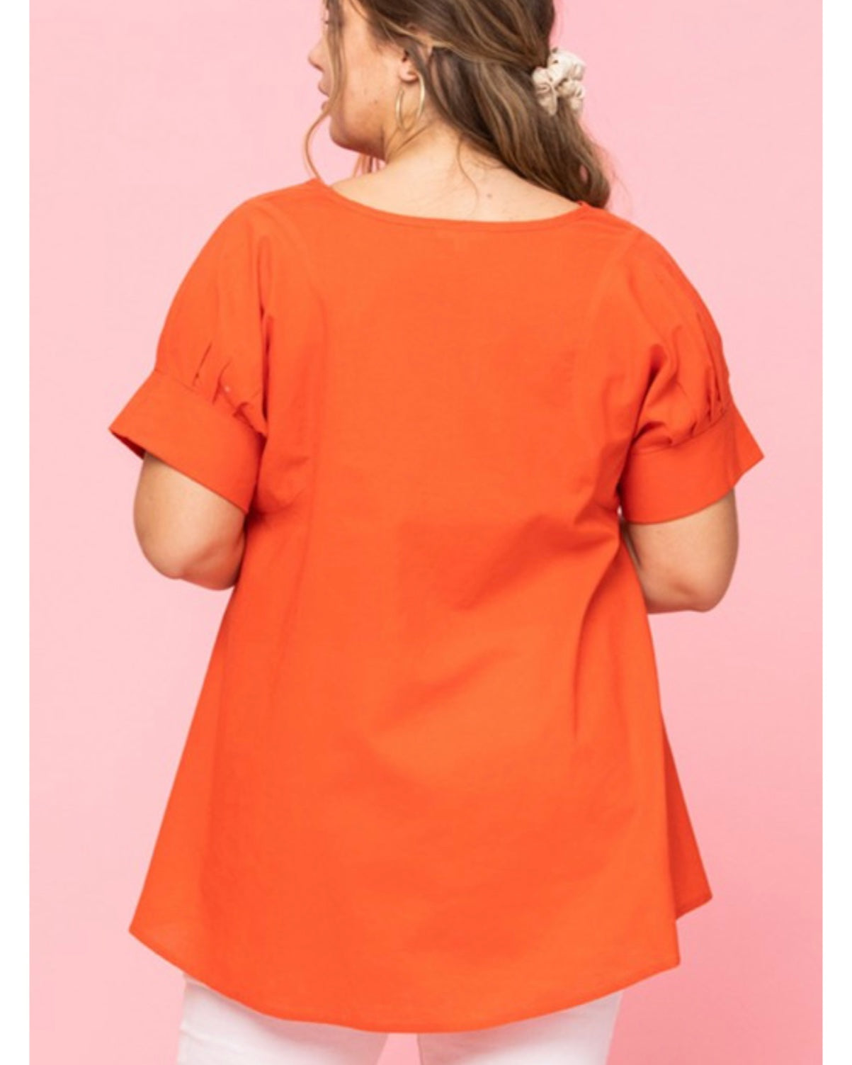 Red Orange Blouse