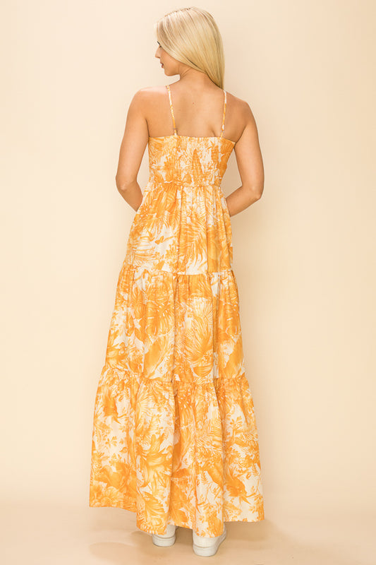 Tangerine Cami Maxi Dress