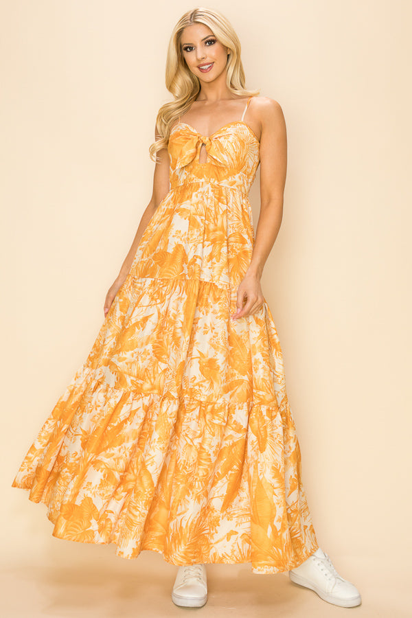 Tangerine Cami Maxi Dress