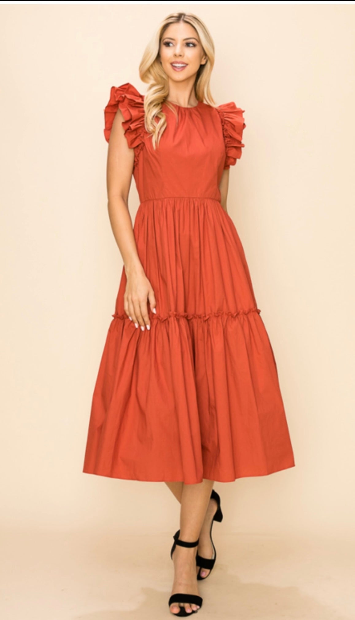 Terracota Midi Dress