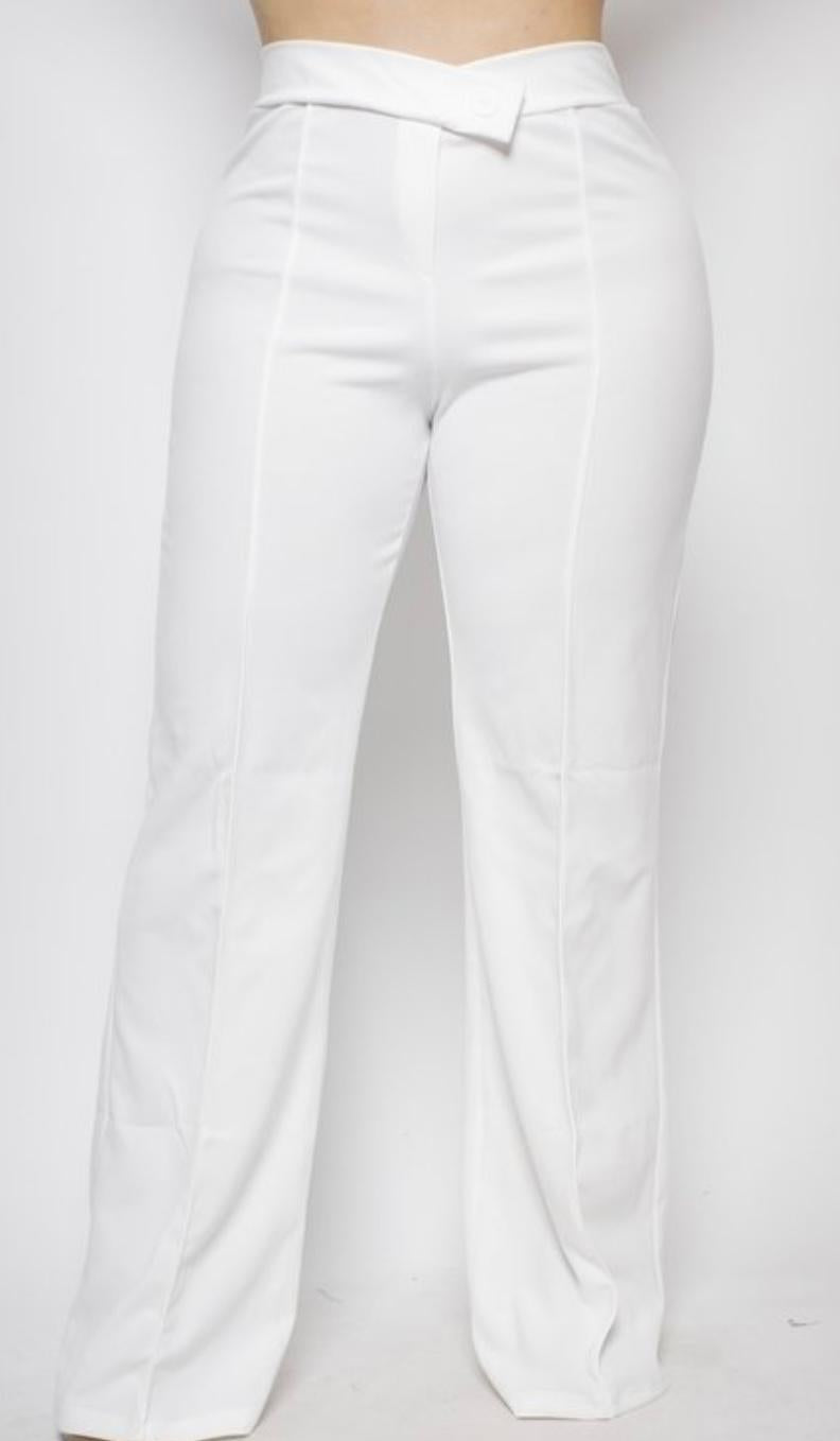 White Wide Leg Pant