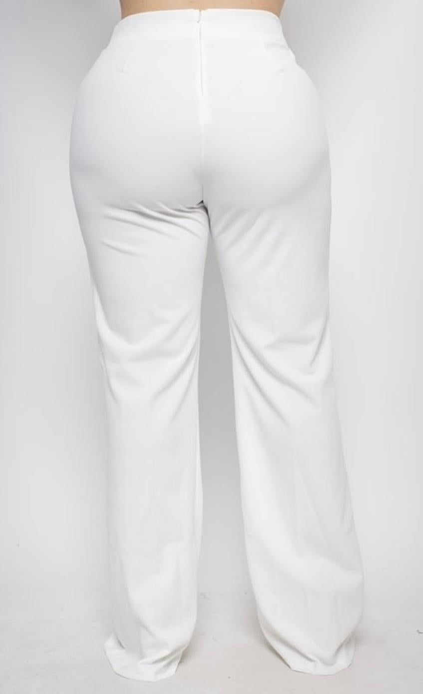 White Wide Leg Pant